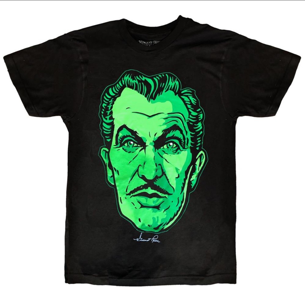 Men's Vincent Price Classic Face Tee S-M-L-XL-2XL-3XL NWT